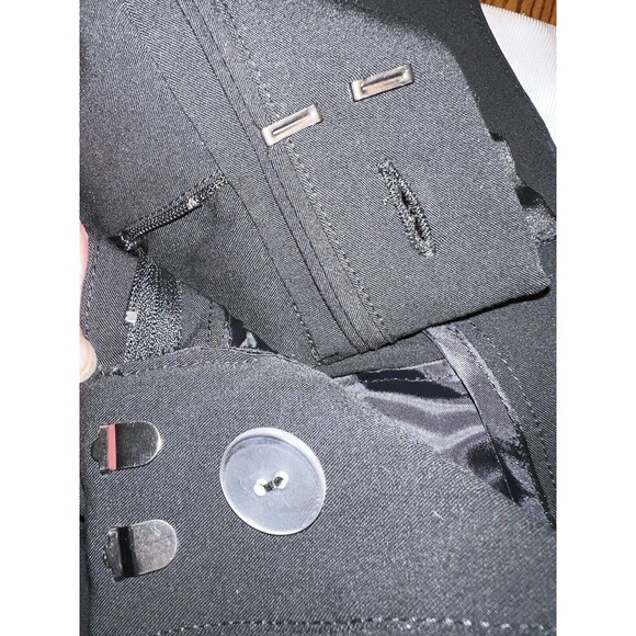 Mossimo Dress Pants Womens Plus Short 20WS Black flat front wide leg Trousers - Picture 9 of 11